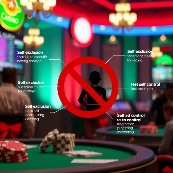 Illustration showing benefits and control aspects of self exclusion for Nigerian betting players