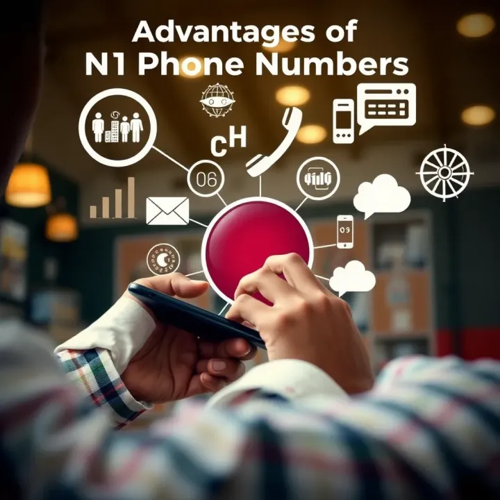 Graphic depicting a business owner using a smartphone with various communication symbols and charts