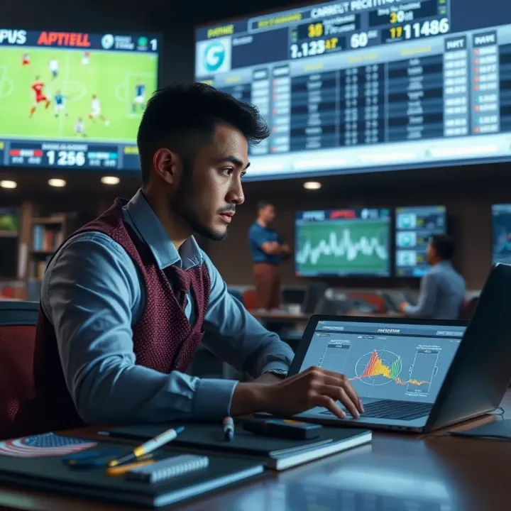 Analyzing Football Matches for Accurate Correct Score Predictions Football match analysis with tactical charts and statistics on digital devices