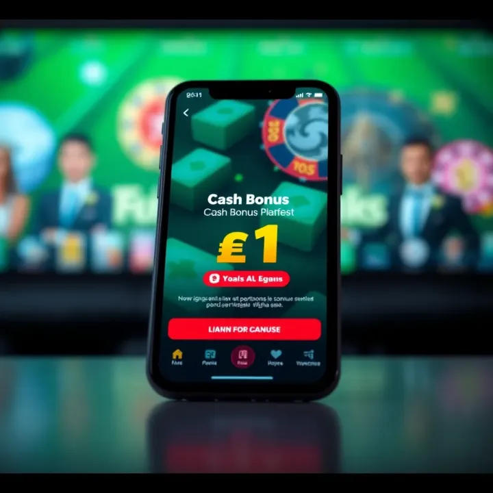 Mobile phone screen displaying a digital platform offering a cash bonus to Nigerian users