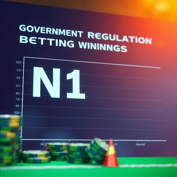Conceptual chart showing government regulation and economic impact on Nigerian betting winnings