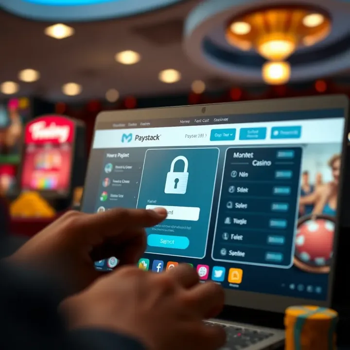 Digital payment interface showing a secure transaction on a Nigerian online casino platform