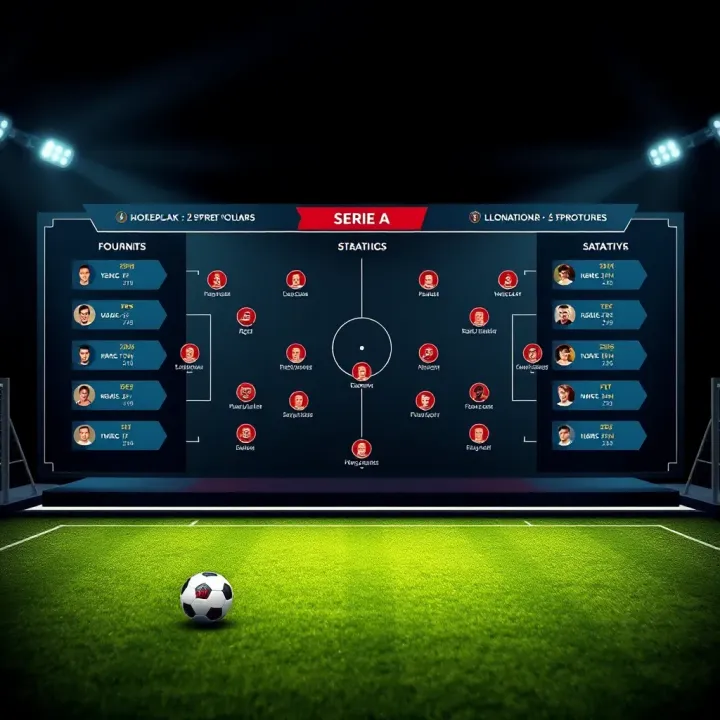 Tactical board showing team formations and strategies for upcoming Serie A football fixtures
