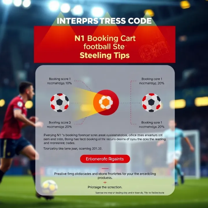Diagram illustrating the interpretation of N1 booking code for football match correct score predictions