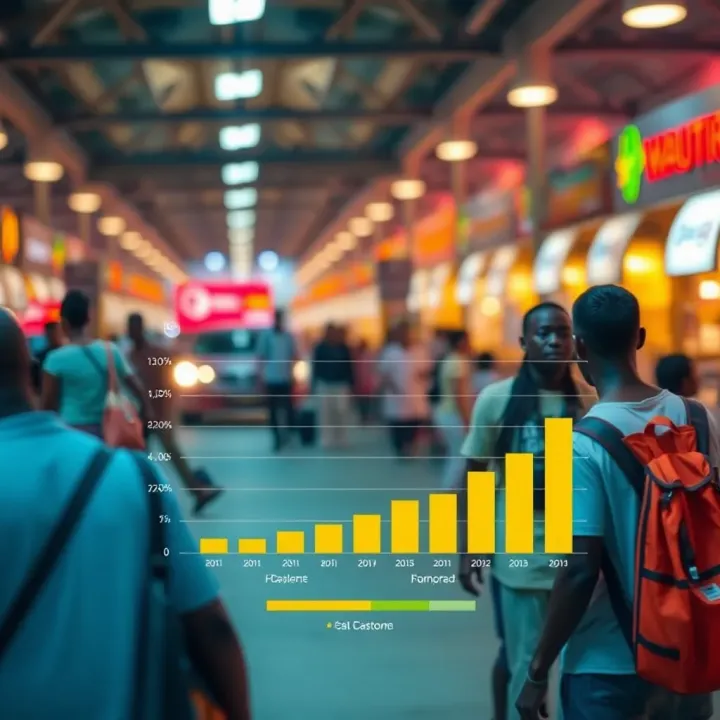 Chart illustrating consumer behavior changes influenced by N1 promotional campaigns in Nigeria