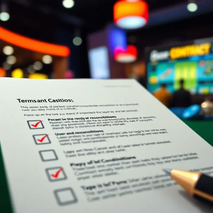 Illustration of a digital contract document with checkmarks representing key user responsibilities and compliance