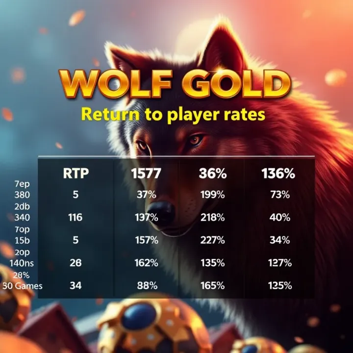 Comparison chart showing RTP percentages of Wolf Gold and similar slot games for Nigerian players